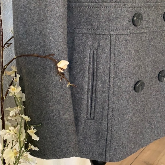 Kenneth Cole Reaction Wool Blend Melton Pea Coat - Picture 5 of 8